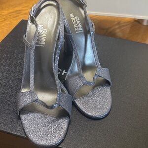 Gianni Versace Vintage Women's light purple Strappy Heels Vintage with sparkles